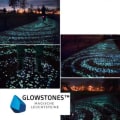 Miniatyrbild 2 av 4: MAVURA dekorativa stenar »GlowStones Magiska självlysande småsten Fluorescerande stenar Trädgårdsakvarium Lysande småstenar lyser i Da