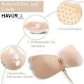 Miniatyrbild 2 av 4: MAVURA självhäftande BH »MAVURTillbehör självhäftande push-up BH axelbandslös silikon självhäftande BH A