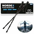 Miniatyrbillede 1 af 4: NORDEX vandrestave, vandrestave, teleskop, stavgang, ultralet aluminium