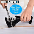 Miniatyrbild 3 av 4: Knivslipare - MAVURA - SCHÄRFOX - 3 nivåer - Ergonomisk - Razor-Sharp Precision