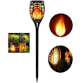 Miniatyrbild 1 av 4: MAVURA trädgårdsfackla » Solflimrande trädgårdslåga LED trädgårdslampa trädgårdslampa solcellslampa trädgårdslampa flamm Svart
