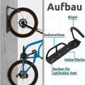 Miniatyrbild 3 av 4: MAVURA cykelväggfäste »cykelväggfäste cykelväggfäste«, för mountainbike, racercykel, e-cykel - hållare