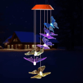Miniatyrbild 4 av 4: MAVURA LED Trädgårdslampa » LED-ljusshow Wind Chime Solfjärilar Lysande färgskiftande utomhus Lam