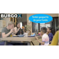 Miniatyrbild 4 av 4: MAVURA BURGOX hamburgerpress - den smarta hamburgerhållaren gjord av återanvändbar silikon, Hamburger Sandwich Bagles Donut Berliner h Blå