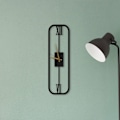 Miniatyrbild 1 av 6: Dekory Elegant rektangulär metallväggklocka 60 cm