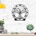 Miniatyrbild 2 av 6: Dekory Vitruvian Bird Väggklocka Metall 90 cm