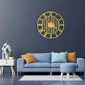 Miniatyrbild 2 av 6: Dekory Metal Honeycomb Väggklocka 80 cm
