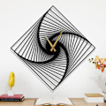 Miniatyrbild 1 av 6: Dekory Rektangulär Spiral Väggklocka 50 cm
