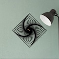 Miniatyrbild 2 av 6: Dekory Rektangulär Spiral Väggklocka 90 cm