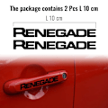 Miniatyrbillede 3 af 3: Autocollants - Jeep - Renegade - Sort - 10 cm - 2 Stykker