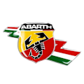 Miniatyrbillede 1 af 4: 3D-klistermærke - Abarth - Lynmærke - 50 mm - Fleksibel - UV-resistent