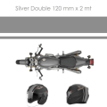 Miniatyrbillede 1 af 4: Racing selvklæbende tape til motorcykler, dobbelt, sølv, 120 mm x 2 mt Pengar