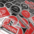 Miniatyrbillede 4 af 4: cCitroën 3D logomærkat, sort, 52 mm