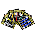 Miniatyrbillede 3 af 4: 3D Refractive Stickers - Ikke specificeret - Blå pile - 12 x 105 mm - 3 stykker - Øget sikkerhed