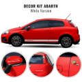 Miniatyrbild 1 av 4: Dekorationssats - Abarth - Punto - Vit - Abarth bokstäver - 3D-dekal