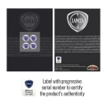 Miniatyrbillede 4 af 4: 3D Lancia officielle logoklistermærke, diameter 9 mm, 4 stk