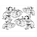 Miniatyrbillede 1 af 4: Autocollant - Griffon - Lastbil - Sort - 50 x 35 cm - Forudskåret i polyester