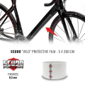 Miniatyrbild 1 av 4: Självhäftande tejp - Ej specificerat - 5 cm x 3 mt - Cykelramskydd - Multifunktion - Svart
