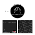 Miniatyrbillede 3 af 4: cCitroën 3D logomærkat, sort, 52 mm