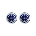 Miniatyrbillede 1 af 4: 3D Lancia officielt logoklistermærke, diameter 12 mm, 2 stk
