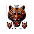 Miniatyrbillede 1 af 4: Autocollant - Sticker - Tiger Kæbe - 20 x 24 cm - Sort - Modstandsdygtig og holdbar