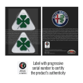 Miniatyrbillede 4 af 4: 3D-klistermærke - Alfa Romeo - Quadrifoglio Verde - 85 x 95 mm - 2 stk - Fleksibel og blank