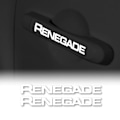 Miniatyrbillede 1 af 3: Autocollants - Jeep - Renegade - Hvid - 10 cm - 2 Stk.