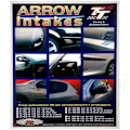 Miniatyrbillede 2 af 4: 3D Arrow Intakes Car Stickers, Krom, 23,5 cm, 6 stk