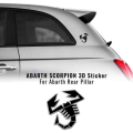 Miniatyrbillede 1 af 4: Autocollant - Abarth - Skorpion 3D - Sort - 65 mm - Bil