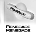 Miniatyrbillede 1 af 3: Autocollants - Jeep - Renegade - Sort - 10 cm - 2 Stykker