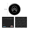 Miniatyrbillede 3 af 4: Citroen 3D New Logo mærkat, sort, 52 mm