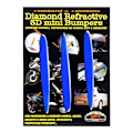 Miniatyrbillede 1 af 4: 3D Refractive Stickers - Ikke specificeret - Blå pile - 12 x 105 mm - 3 stykker - Øget sikkerhed