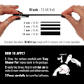 Miniatyrbillede 2 af 4: Tape - Trim Stripes - Sort - 3 mm x 10 mt - Termoformbar - Vejrbestandig