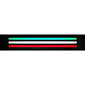 Miniatyrbillede 2 af 3: 3D Reflekterende Klistermærke - Ikke specificeret - Italien Flag - 10 x 300 mm - 3 strimler - UV resistent