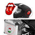 Miniatyrbillede 3 af 4: Autocollant - Sticker - Små Poter - Rød - 10 x 12 cm - Modstandsdygtig og Holdbar