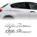 Miniatyrbillede 1 af 4: Alfa Romeo klistermærker til vinduer eller karrosseri, krom, 13 cm, 2 stk