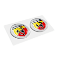 Miniatyrbillede 2 af 4: 3D Abarth Official Badge Sticker, Diameter 21 mm, 2 stk