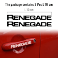 Miniatyrbillede 3 af 3: Autocollants - Jeep - Renegade - Hvid - 10 cm - 2 Stk.