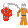 Miniatyrbild 2 av 4: Klistret brev - Refraktivt - K - Mjukt tyg - Superklister 3M - 45 mm