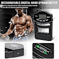 Miniatyrbilde 4 av 5: Grip Strength Tester, 180kg Digital Hånd Dynamometer Grip Strength Meter USB LCD Skjerm Hånd