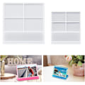 Miniatyrbillede 1 af 3: Fotoramme Resinforme, 2 STK Firkantede Fotorammeforme Silikone
