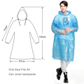 Miniatyrbild 5 av 5: 10-pack engångs regnponchos vattentäta regnponchos för
