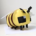 Miniatyrbillede 3 af 6: 1 Pakke Minecraft Bi Legetilbehør Plyslegetøj Gul Bi Figur