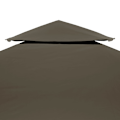 Pikkukuva 2 / 6: vidaXL Paviljongin katto tuuletusaukolla 310 g/m² 3x3 m taupe-XF5- Taupe 3600