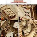 Miniatyrbillede 3 af 4: Træbil til at bygge - 3D puslespil træmodel - Mekanisk model-XM2-