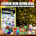 Miniatyrbillede 5 af 5: 24 Dages Julekalender med Ædelstene og Krystaller til Healing - Julegave Advent Blind Box