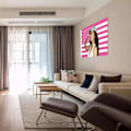 Miniatyrbillede 4 af 4: Nicki Minaj Flag Rosa Niki Amerikansk Flag Nicki Rapper Minaj Flag Nicki Rosa Amerikansk Flag 3x5ft Nicki Flag Minaj Banner Dekoration Rose red