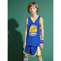 Miniatyrbild 2 av 5: Stephen Curry No.30 Baskettröja Set Warriors Uniform för barn tonåringar V Blå Blue XS (110-120CM)
