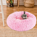 Miniatyrbillede 3 af 4: Plys Donut Kæledyrsseng, Hundeseng Varm, Skridsikker Bund, Maskinvaskbar