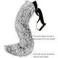 Miniatyrbild 3 av 5: 2024 Faux Fur Fox Räv Svanskatt Cosplay Kostym Set Plysch Mask Fluffiga Tassar Handskar Halloween Jul